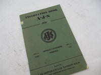 A.J.S AJS 1956 300cc 16MS 500cc 18S Single Cylinder Instruction Manual Book