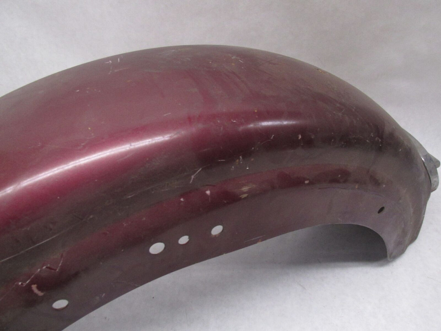 Harley Davidson Genuine Shovelhead Maroon 7" Rear Fender w/ Guide 97 Light