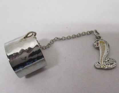 Cobra Snake Silver Dangle Pendant Charm Necklace Jewelry Shelby