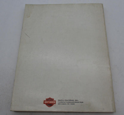 Harley Davidson Official Factory 1991 Dyna Glide Models Service Manual 99481-91
