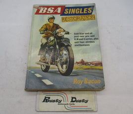 BSA Singles Roy Bacon Restoration Manual Softcover Book