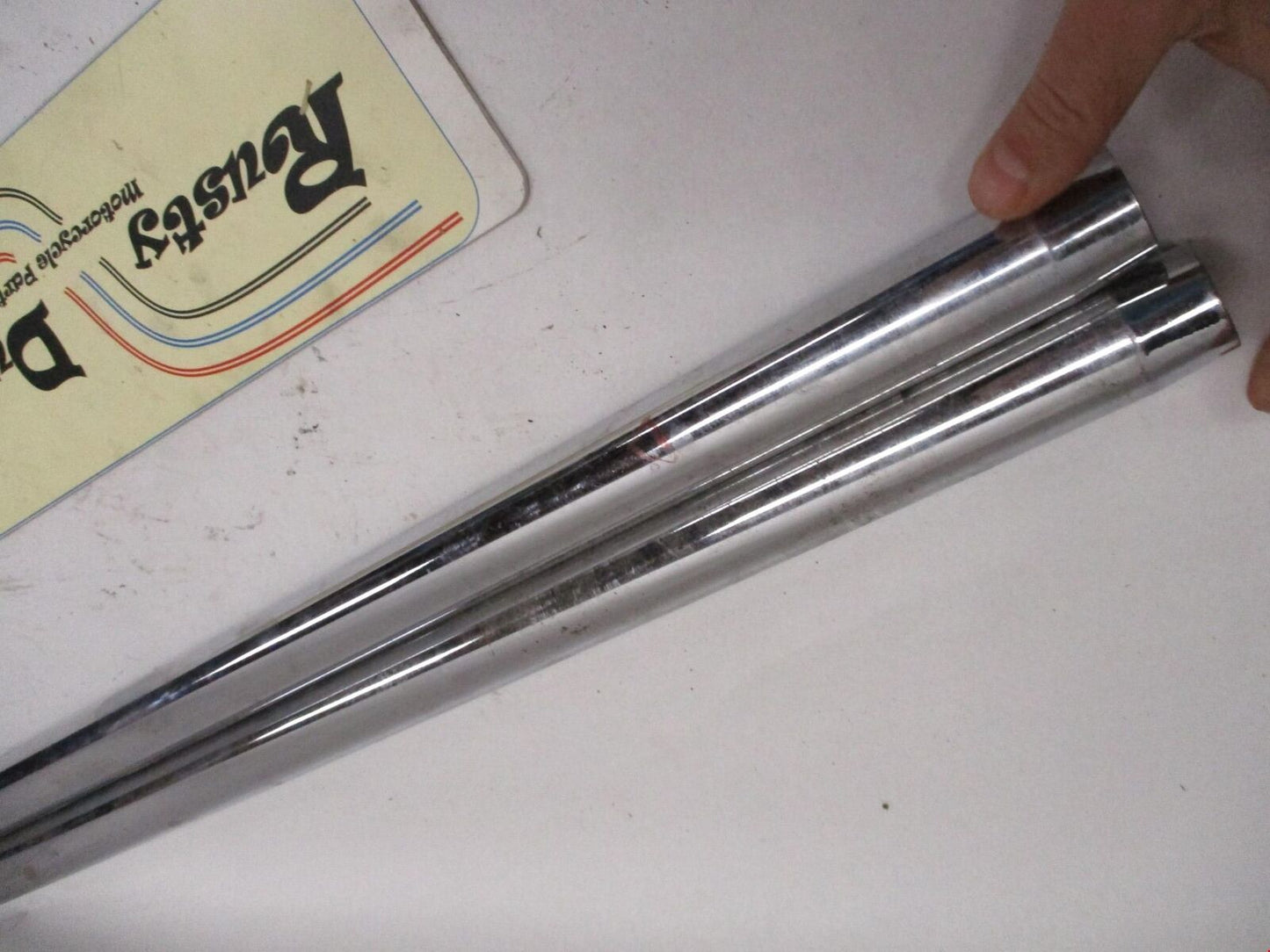 Honda CB CL Kawasaki Suzuki 33mm Fork Tubes 23" Long #4