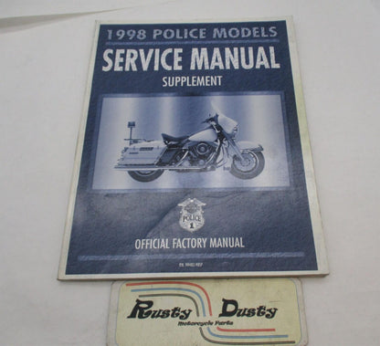 Harley Davidson Official 1998 Police Service Manual Supplement 99483-98SP
