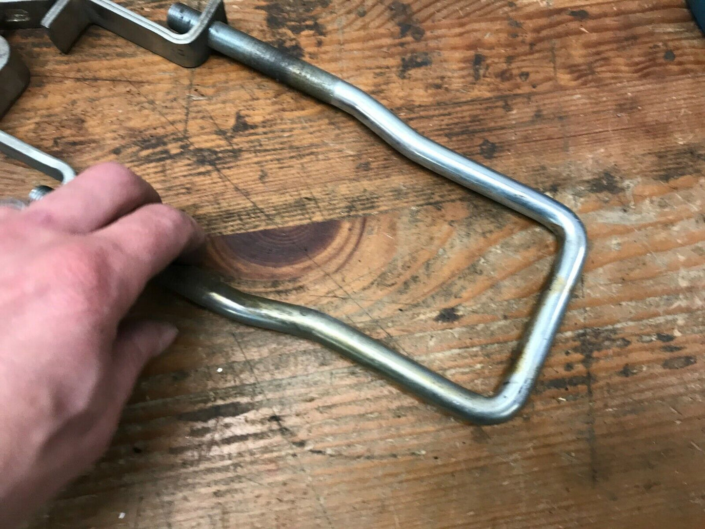 Vintage Motorcycle "Universal Front Wheel Lock Broken For Parts