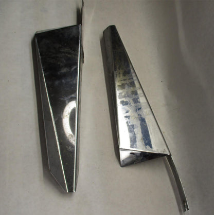 Set of Harley Touring Chrome Wind Guard Windshield Deflector