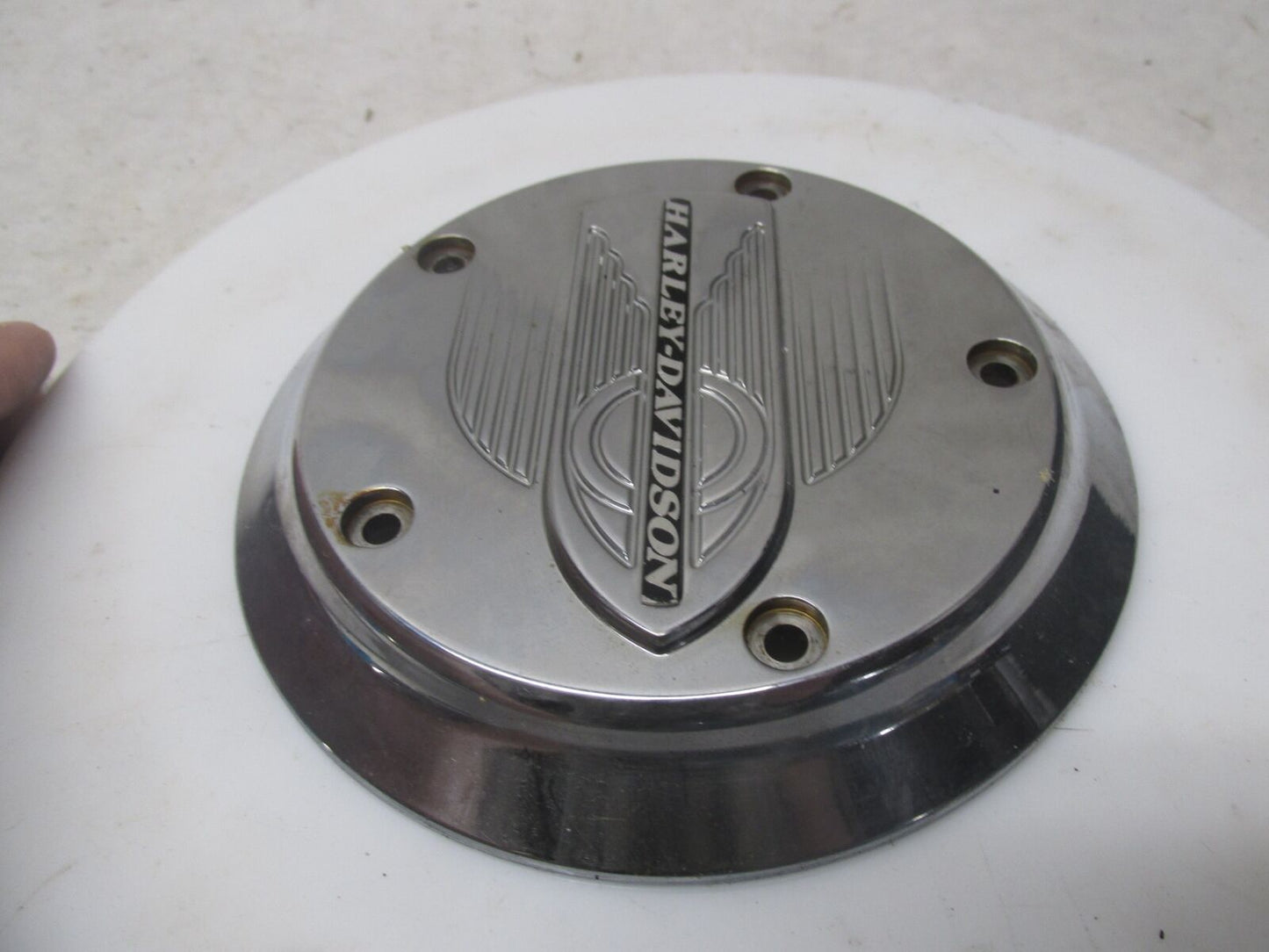 Harley Davidson FLSTS Heritage Springer Flying Wheel Air Cleaner Cover Insert
