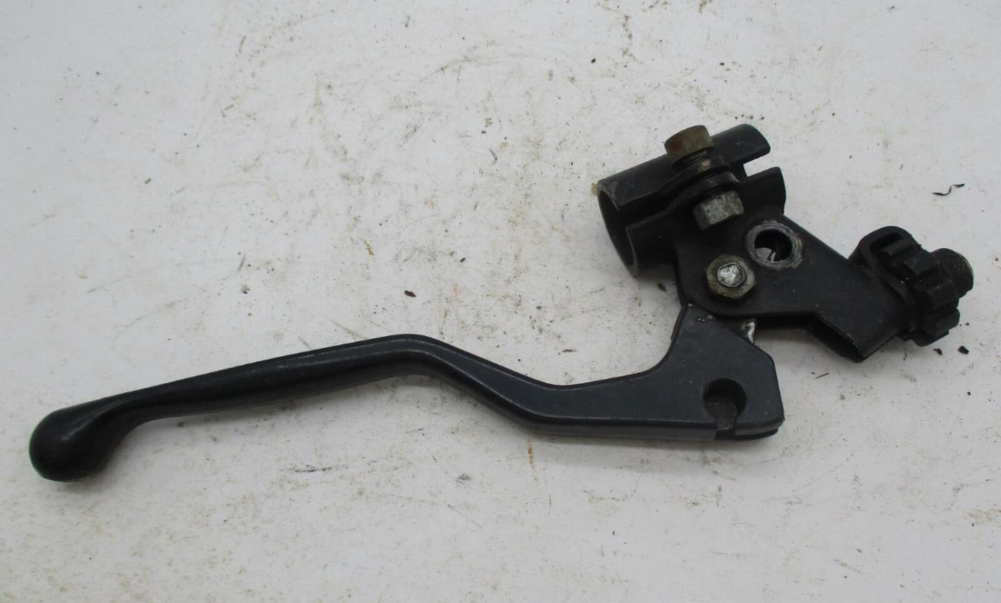 Vintage Motorcycle  Black Clutch Hand Control Lever and Perch Assembly