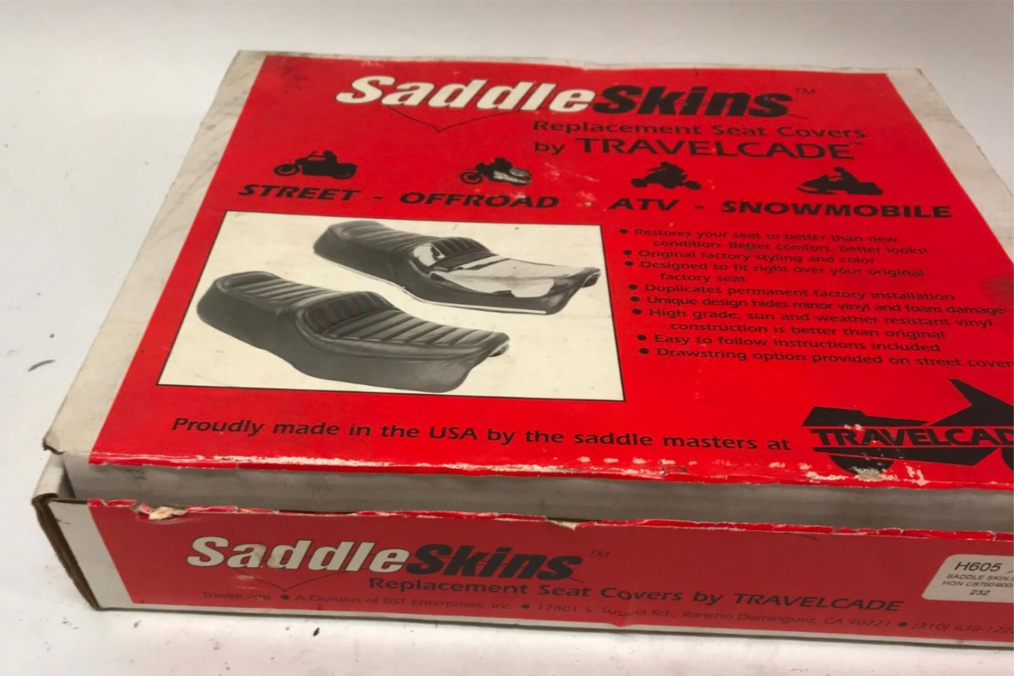 Saddle Skins Seat Cover H605 Honda CB 750/900/1100 1979-1983