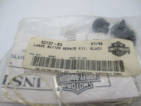 Harley-Davidson Genuine NOS Large Seat Button Repair Kit Black 52137-83