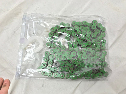Volar Motorsport Heavy Duty Chain 520H 112L Green in Color Used for 100 miles