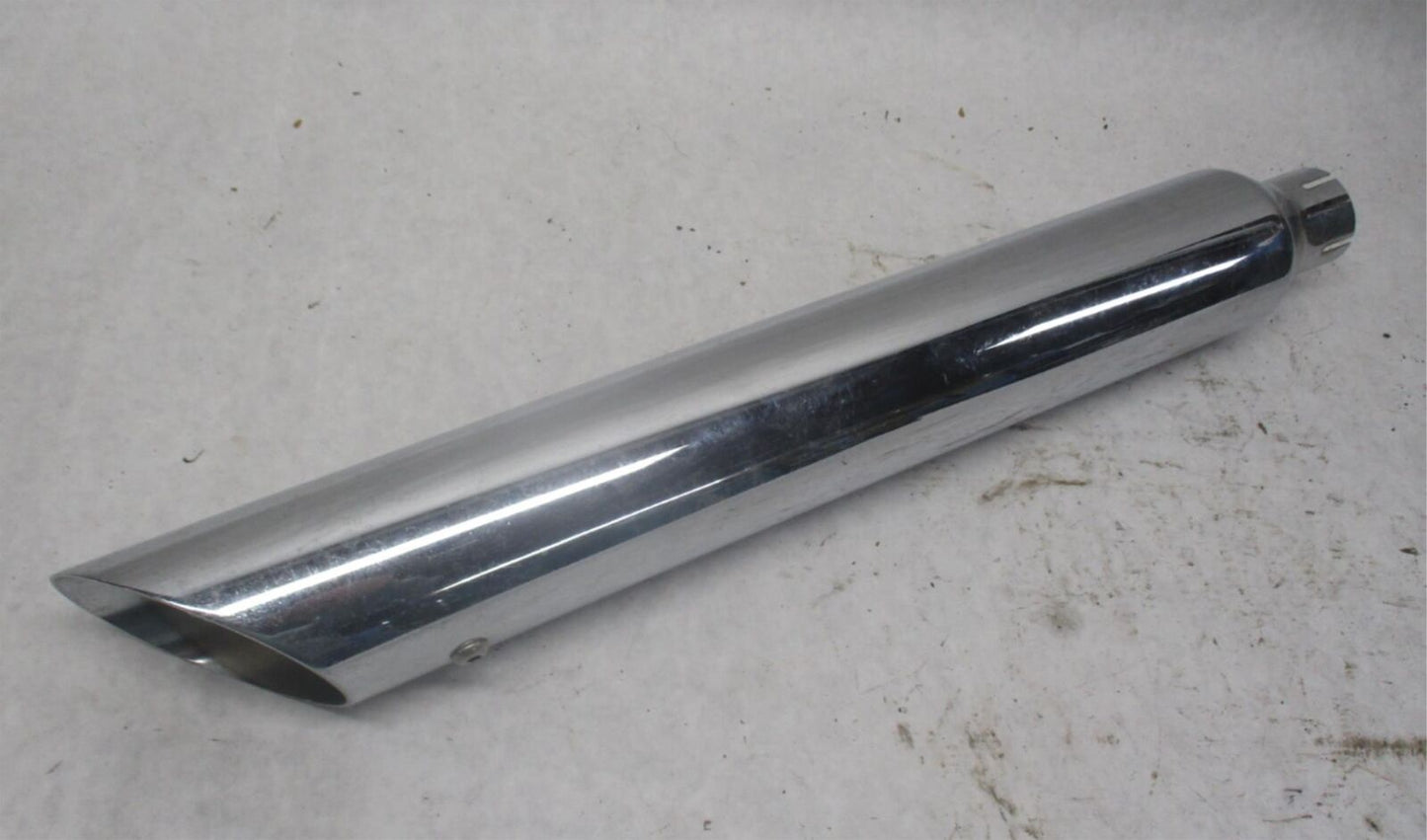 Harley Davidson FLSTF Fat Boy Chrome Rush Exhaust Muffler Slash Cut