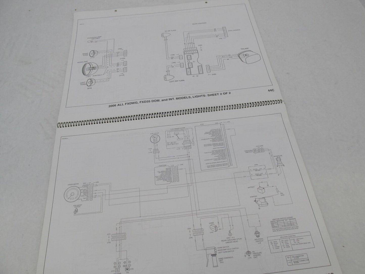 Harley Davidson Official Factory Genuine 2006 Wiring Diagrams 99949-06