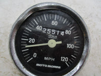 Vintage Moto Morini Veglia Borletti Speedometer Speedo 0-120 MPH Gauge Clock