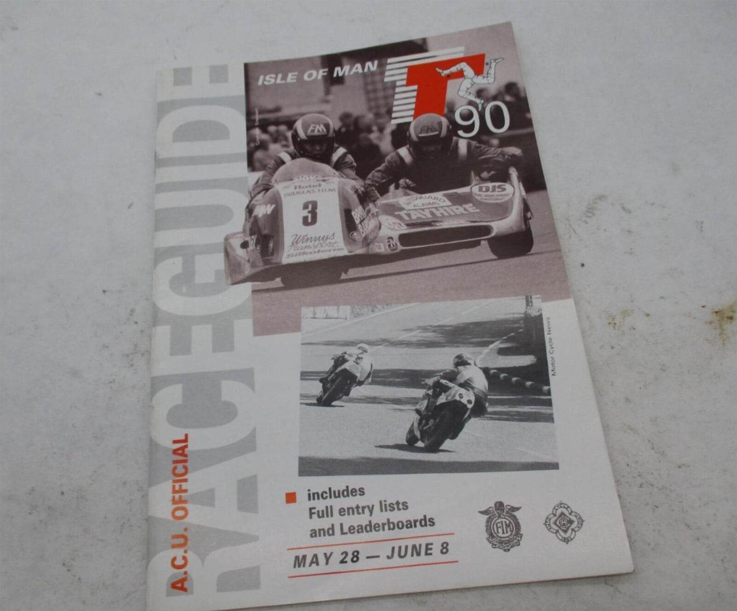 Vintage Isle of Man 1990 A.C.U Official Race Guide Program