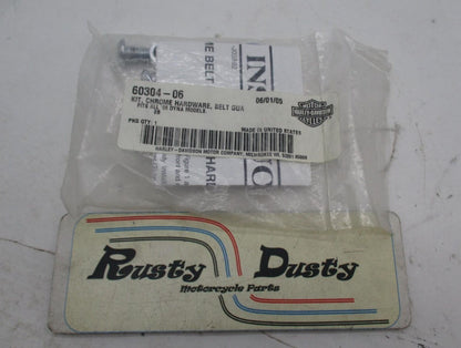 Harley Davidson Genuine NOS Chrome Dyna Belt Guard Hardware Kit 60304-06