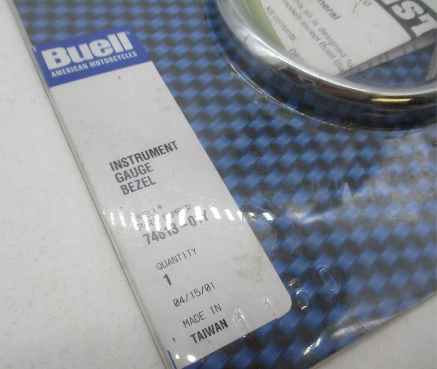 Harley Buell Genuine NOS Instrument Gauge Bezel 74613-01Y