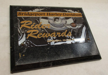 Bridgeport Harley Davidson Biker Club Member Membership Plaque