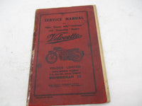 Original Velocette Viper Venom MSS Clubman & Scrambler Service Manual Book