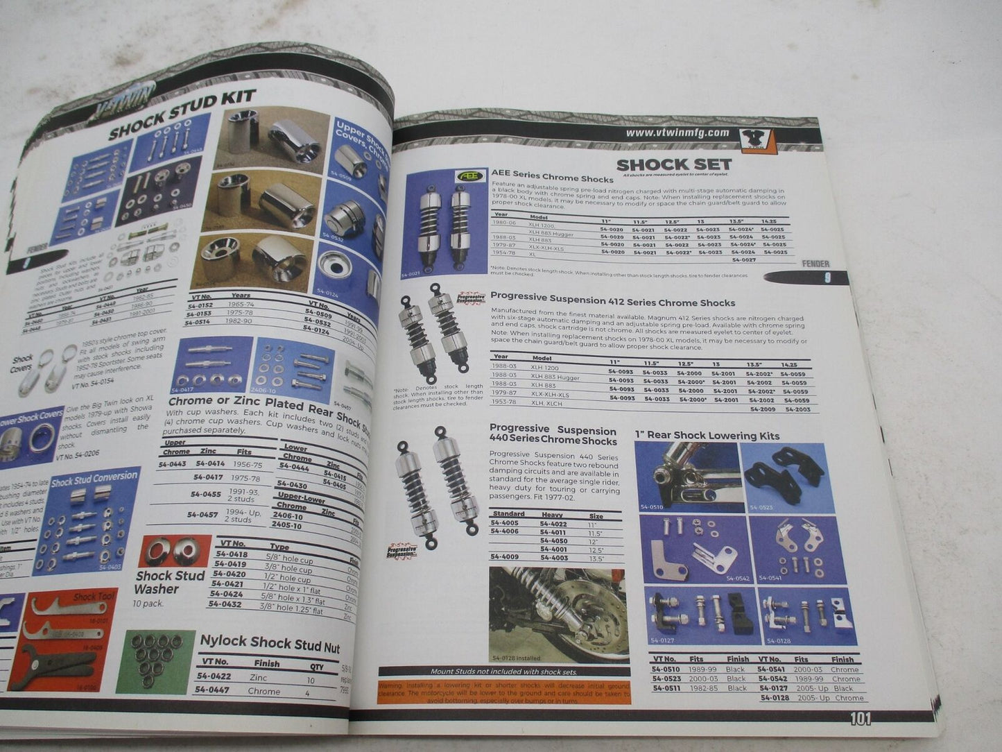 V-Twin 48-0499 Harley XL Sportster Ironhead Evolution Product Guide 883 - 1200