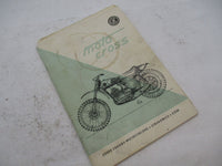 Vintage Original 1970s CZ Moto Cross Manual Book  125cc 250cc 400cc