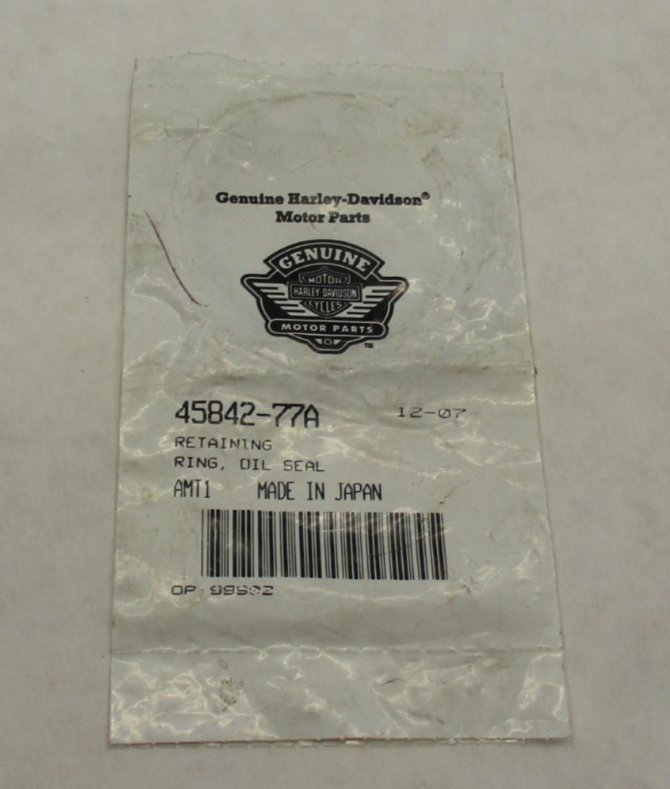 Harley Davidson Genuine NOS Fork Seal Retaining Ring 45842-77A