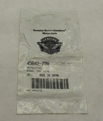 Harley Davidson Genuine NOS Fork Seal Retaining Ring 45842-77A
