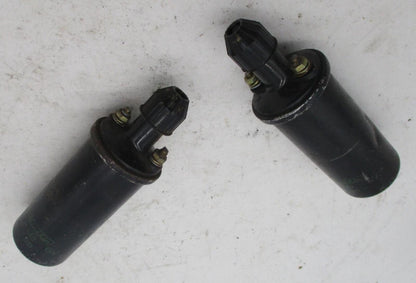 Pair of Vintage Yamaha Motorcycle Coils Hanshin 6V HS-6B