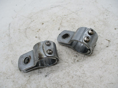 Pair of Harley Davidson Highway Peg Crash Bar Clamps