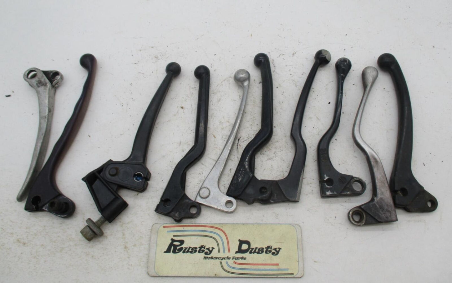 Large Mixed Lot of Vintage Motorcycle Hand Brake & Clutch Control Levers