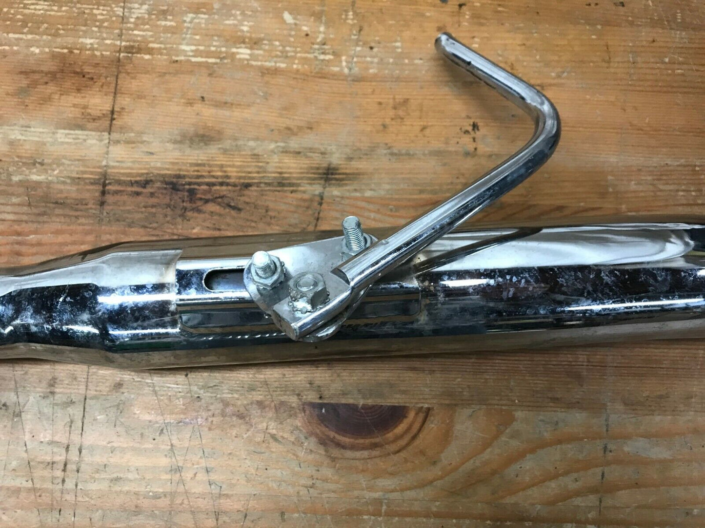 Harley Slash Cut Single Pipe Exhaust Shovelhead FX FXR Touring