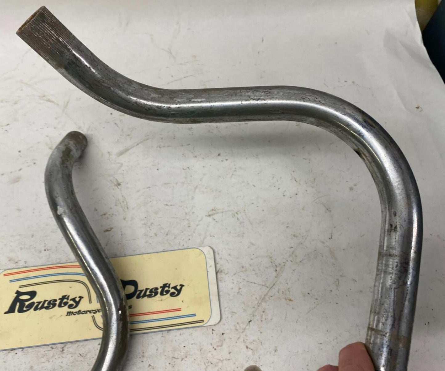 Harley Davidson Ironhead Sportster OEM Buckhorn Handlebars 2 Piece Set #2