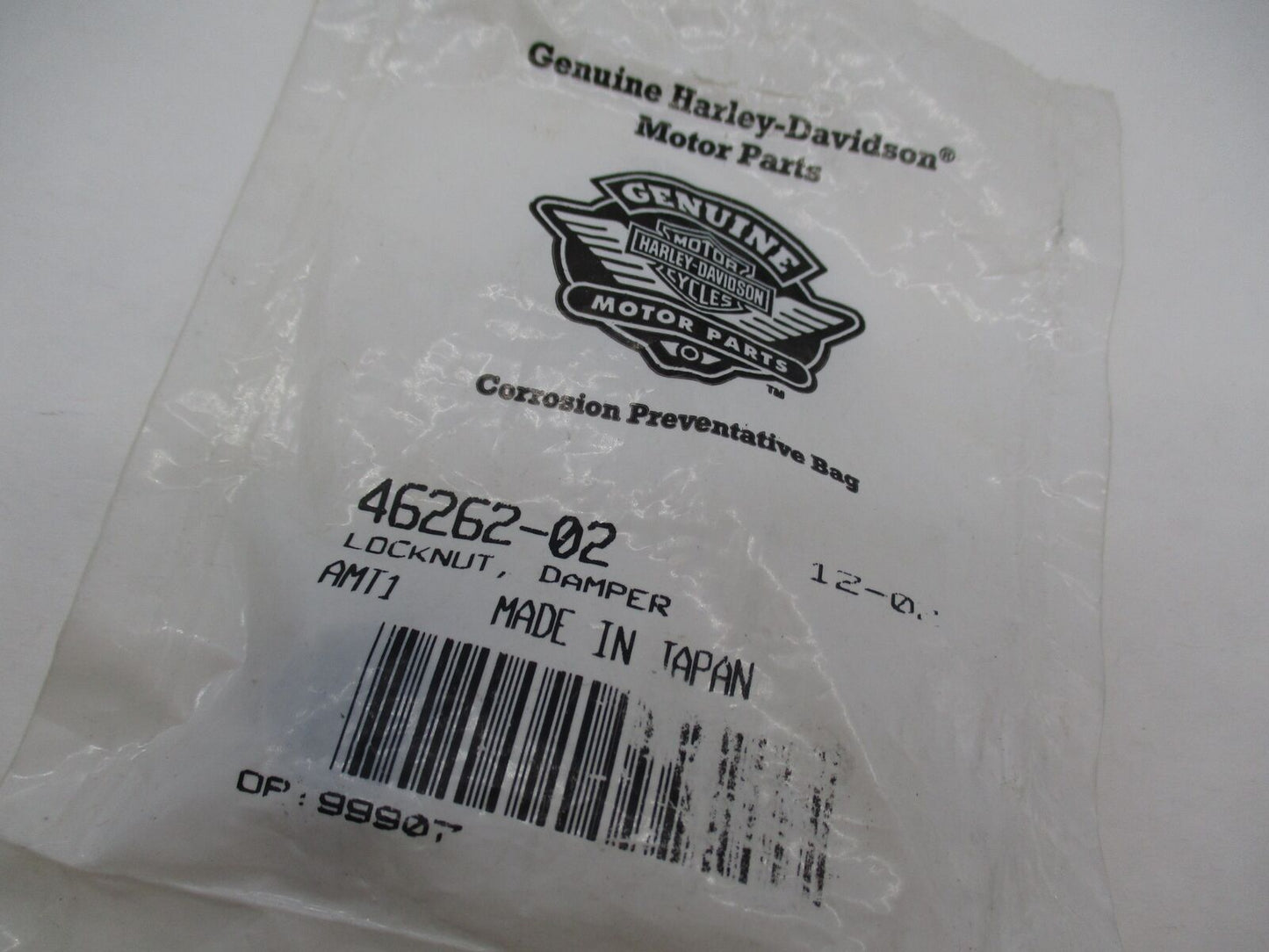 Harley Davidson Genuine NOS Damper Lock Nut 46262-02