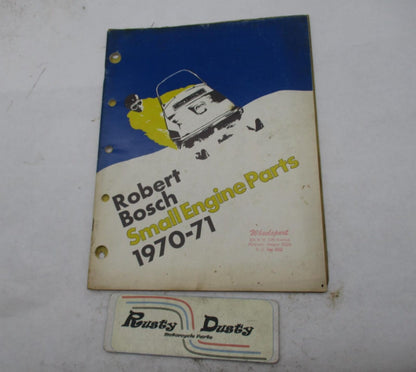 Vintage 1970-1971 Robert Bosch Small Engine Parts Book Catalog