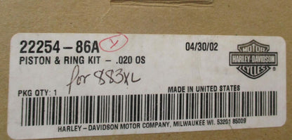 Harley Davidson Genuine NOS .010 OS Piston Ring Kit 22253-86A