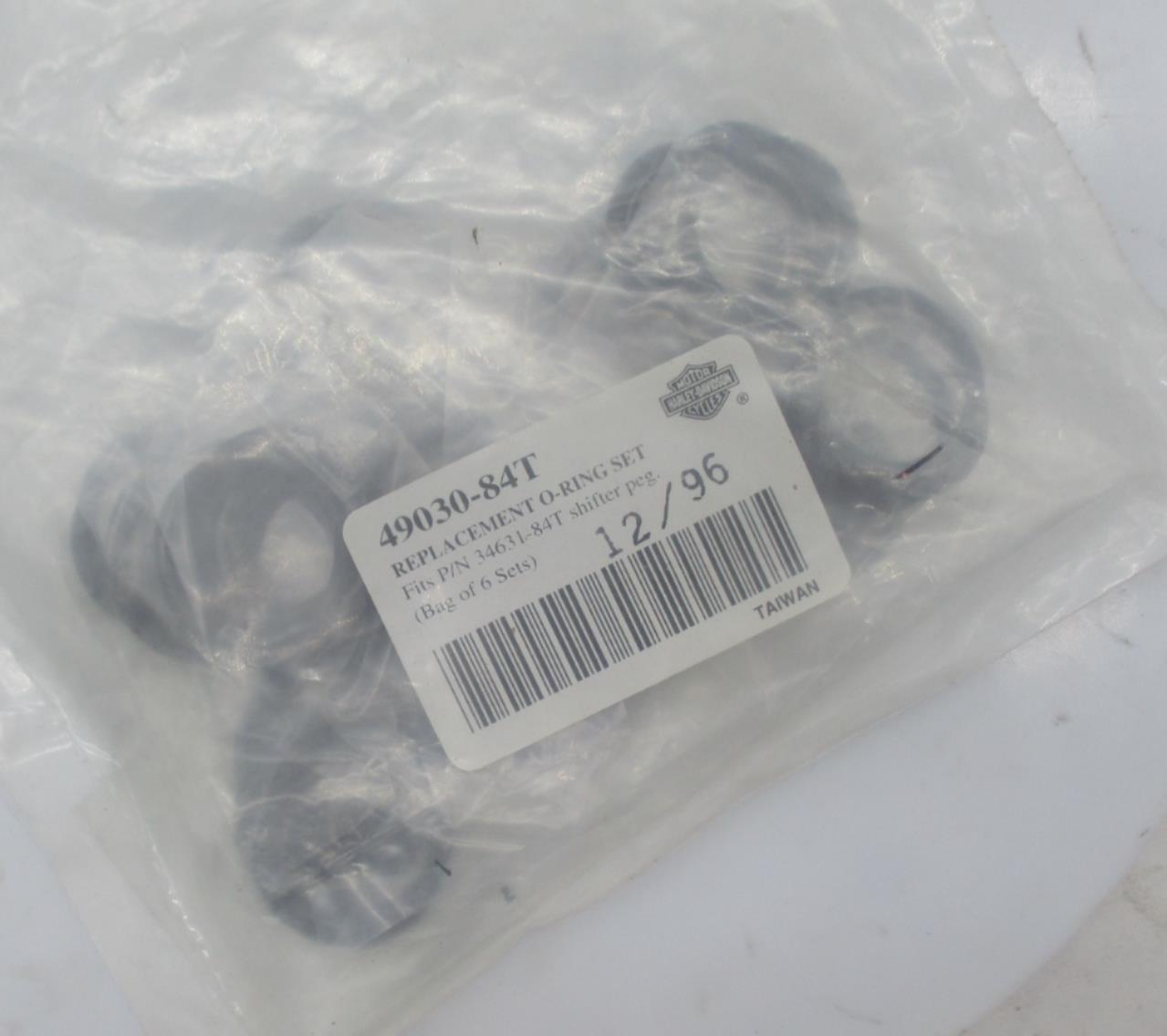 Harley Davidson Genuine NOS Shifter Peg O-Ring Set 49030-84T Bag of 6 Sets