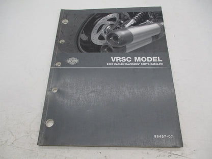 Harley Davidson Genuine Official Factory 2007 VRSC Parts Catalog Book 99457-07