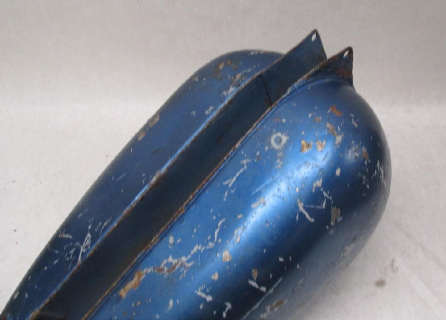 Vintage Motorcycle AHRMA Blue Gas Fuel Tank Unknown Model Esso Jawa CZ