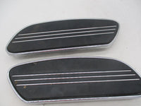 Harley Davidson Pair of Steamliner Floorboards Mats and Base Plates 50689-04