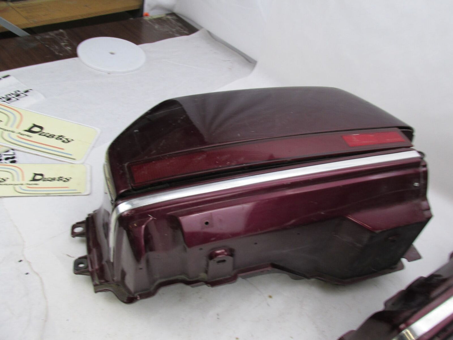 Set Honda Goldwing GL1500 Maroon Hard Saddlebags 81212-MNS-3000 81412-MNS-3000