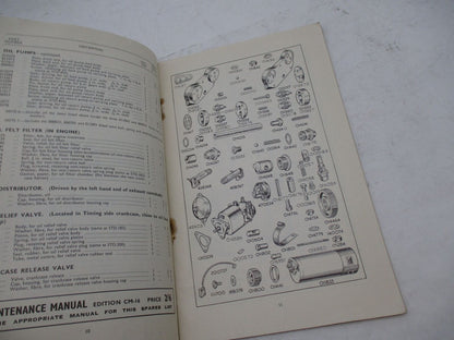 Matchless 1951 500cc Super Clubman Vertical Twin Spares List Parts Catalog