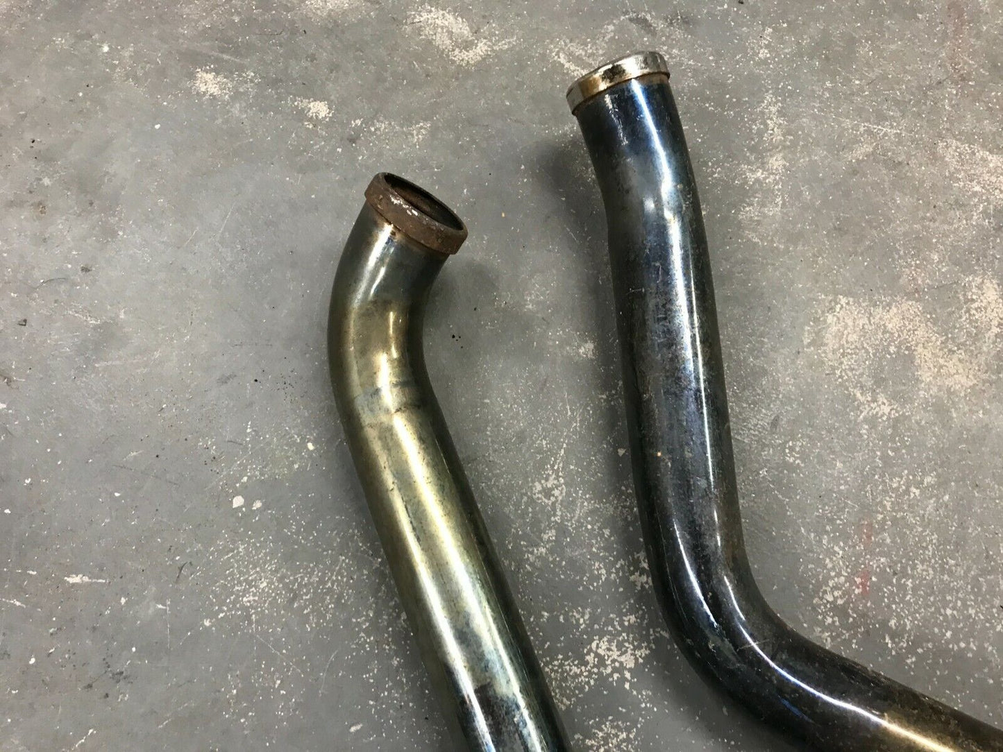 Harley Ironhead sportster Shovelhead 1 ¾” slash cut Straight exhaust drag pipes