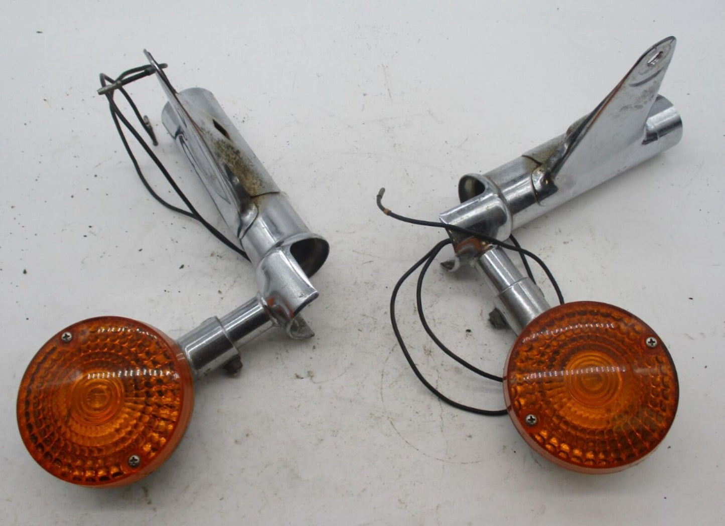 Vintage Honda CB650 CB 650 C CB650 Fork Mounted Left Right Front Turn Signals