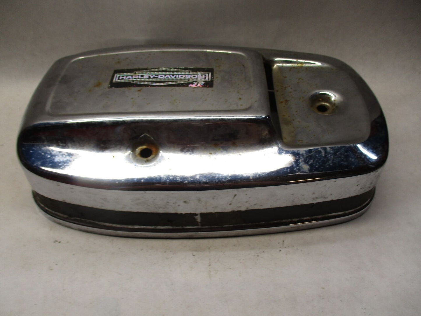 Harley Davidson Ham Can Shovelhead Air Cleaner Cover w/ Harley decal