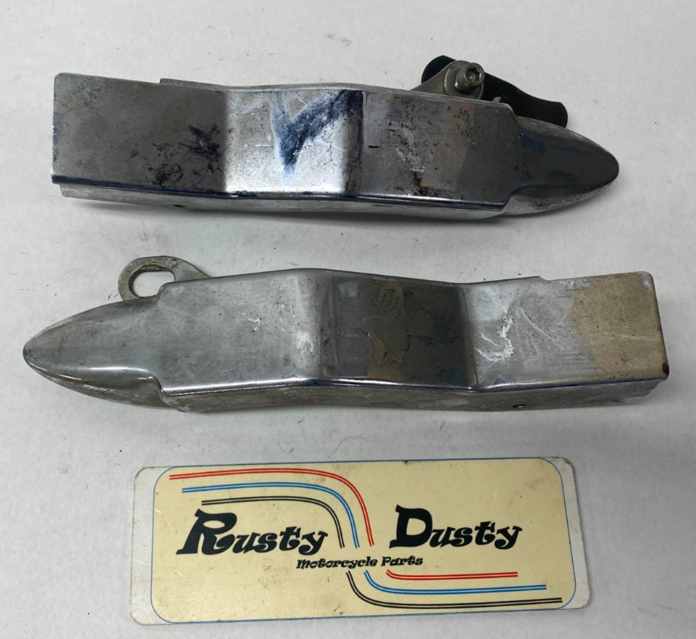 Harley Kuryakyn Chrome Swingarm Axle Covers Pair