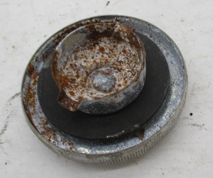 Harley Davidson Shovelhead Ironhead Chrome Vented Fuel Gas Tank Cap Cover Chrome