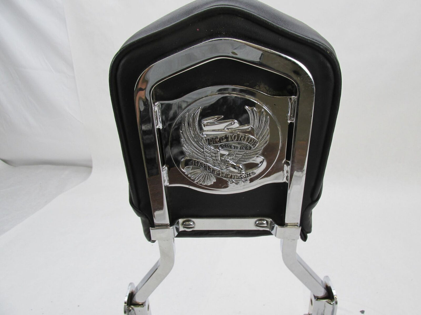 Harley Davidson 2004+ XL Sportster Live to Ride Sissy Bar Back Rest Chrome