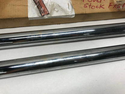Custom Cycle T1341 41mm Show Chrome Fork Tubes - 32.25in.