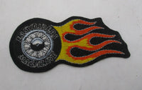 Harley Motorcycle Chopper Easy Riders Magazine Wheel Flame Patch 4" x 1.75"