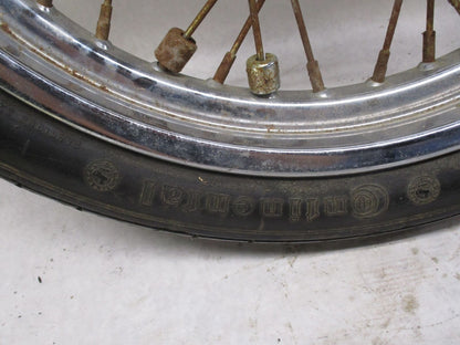 Harley Davidson Narrow Glide 19X3.25 19" x 3.25" Front Dual Disc Wheel w/ Tire