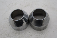 Harley Davidson Chrome Pair of Front Fork Tube Slider Boot Covers